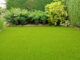 Artificial grass and a clean garden.